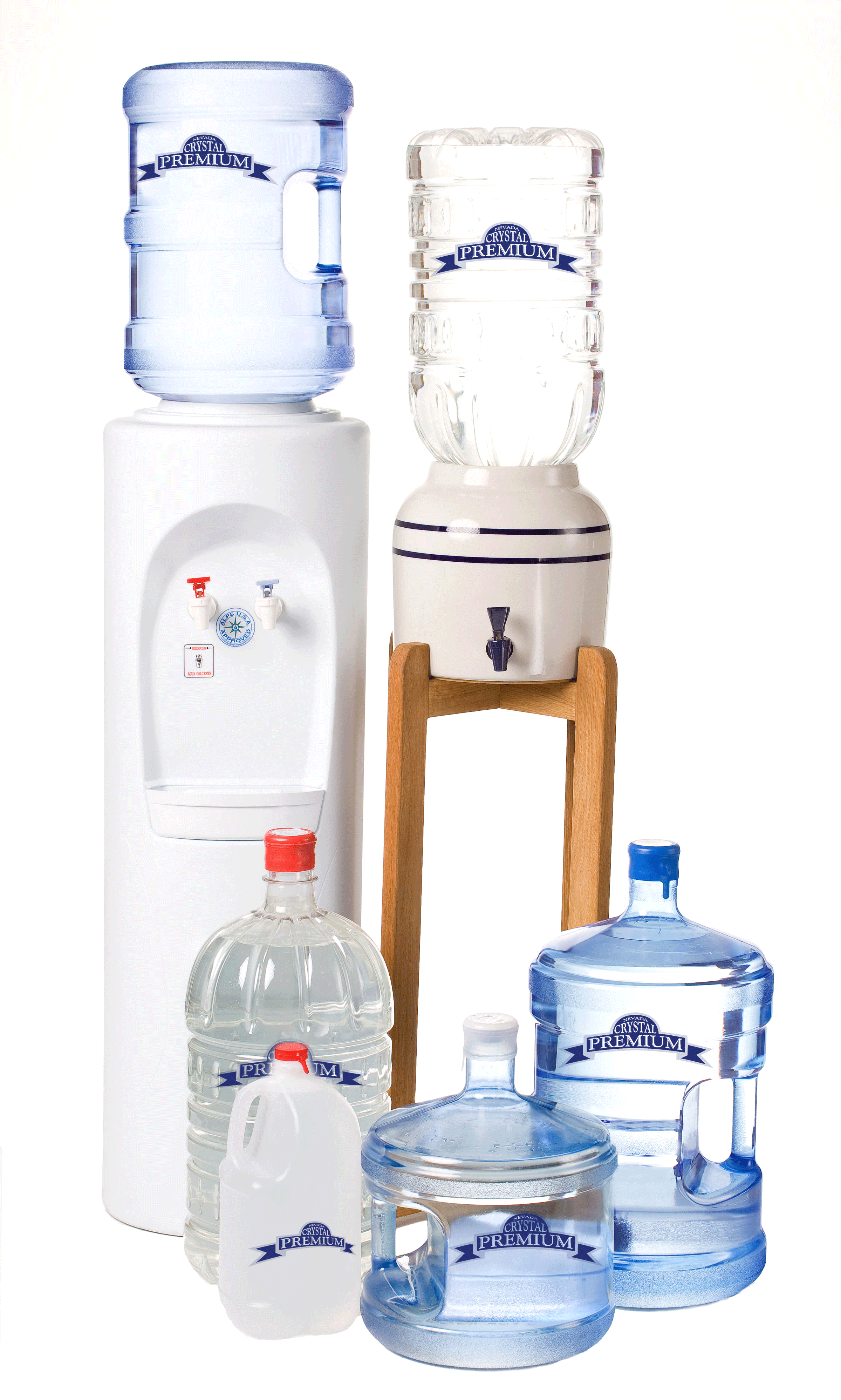 A sleek office water cooler provided by Nevada Crystal Premium’s business water delivery service in Las Vegas.