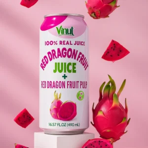 Vinut Fruit Juice Red Dragon Fruit With Pulp 12 Pack